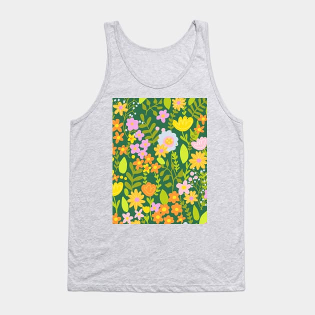 Amelia Green Tank Top by Gigi Rosado